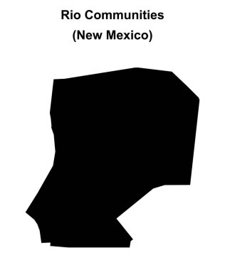 Rio Toplulukları (New Mexico) boş ana hat haritası