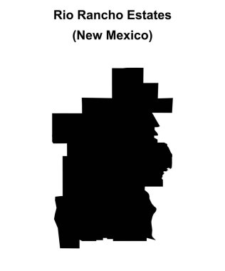 Rio Rancho Evleri (New Mexico) boş ana hat haritası