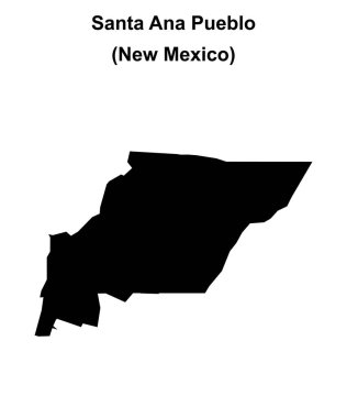 Santa Ana Pueblo (New Mexico) boş ana hat haritası