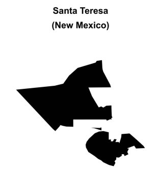Santa Teresa (New Mexico) boş ana hat haritası