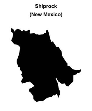 Shiprock (New Mexico) boş ana hat haritası