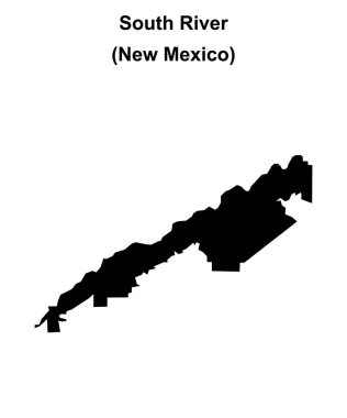 Güney Nehri (New Mexico) boş ana hat haritası