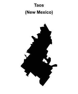 Taos (New Mexico) boş ana hat haritası