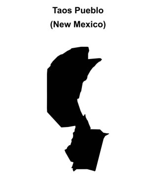 Taos Pueblo (New Mexico) boş ana hat haritası