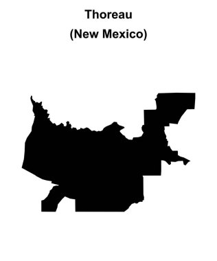 Thoreau (New Mexico) boş ana hat haritası