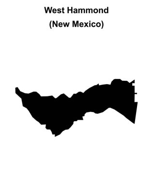 Batı Hammond (New Mexico) boş ana hat haritası