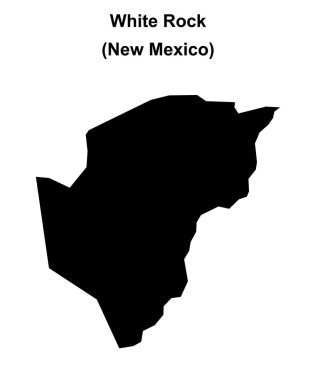 Beyaz Kaya (New Mexico) boş ana hat haritası