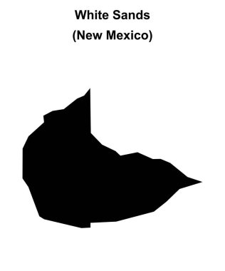 Beyaz Kumlar (New Mexico) boş ana hat haritası