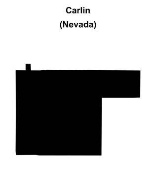 Carlin (Nevada) boş ana hat haritası