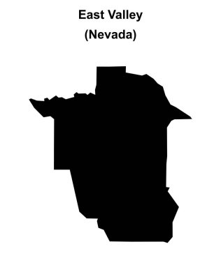 Doğu Vadisi (Nevada) boş ana hat haritası