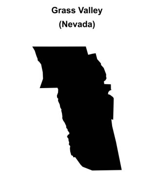 Çimen Vadisi (Nevada) boş ana hat haritası