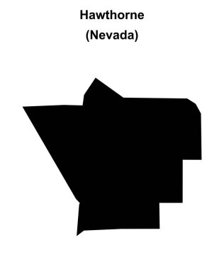 Hawthorne (Nevada) boş ana hat haritası