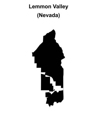 Lemmon Vadisi (Nevada) boş ana hat haritası