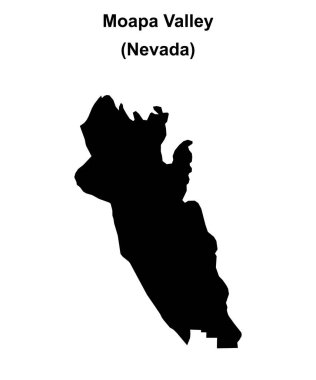 Moapa Vadisi (Nevada) boş ana hat haritası