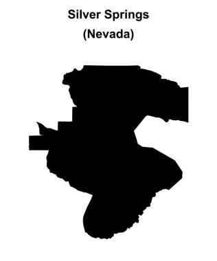 Silver Springs (Nevada) boş ana hat haritası
