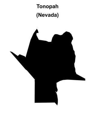 Tonopah (Nevada) boş ana hat haritası