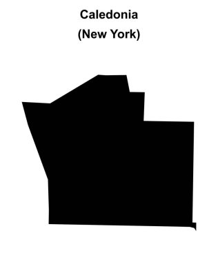 Caledonia (New York) boş ana hat haritası