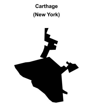 Carthage (New York) boş ana hat haritası