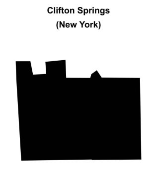 Clifton Springs (New York) boş ana hat haritası
