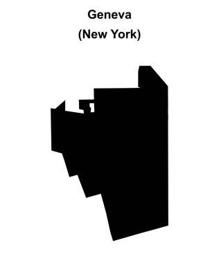 Cenevre (New York) boş ana hat haritası