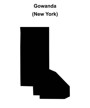 Gowanda (New York) boş ana hat haritası