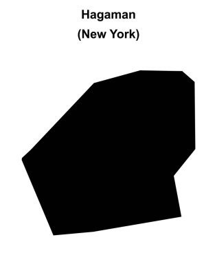 Hagaman (New York) boş ana hat haritası