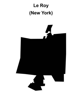 Le Roy (New York) boş ana hat haritası