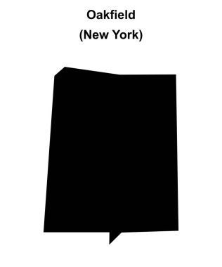 Oakfield (New York) boş ana hat haritası