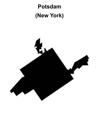 Potsdam (New York) boş ana hat haritası