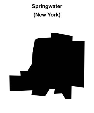 Springwater (New York) boş ana hat haritası