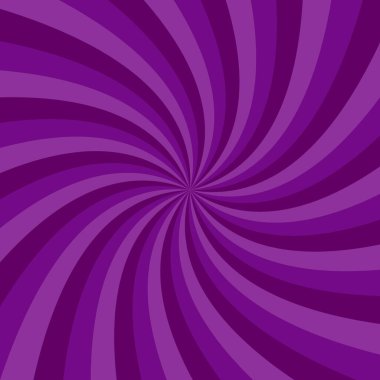 Mor geometrik hipnotik dönüş ışını patlaması arkaplanı