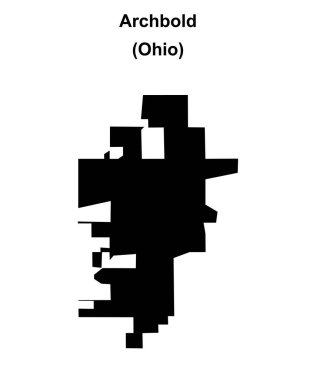 Archbold (Ohio) boş ana hat haritası