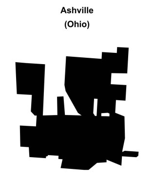 Ashville (Ohio) boş ana hat haritası