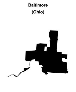 Baltimore (Ohio) boş ana hat haritası