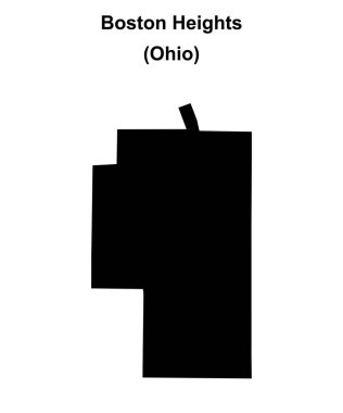 Boston Heights (Ohio) boş ana hat haritası