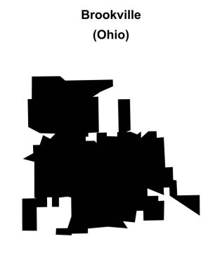 Brookville (Ohio) boş ana hat haritası
