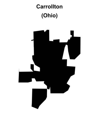 Carrollton (Ohio) boş ana hat haritası