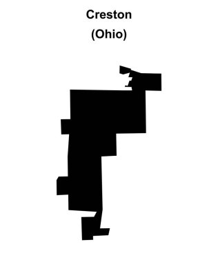 Creston (Ohio) boş ana hat haritası