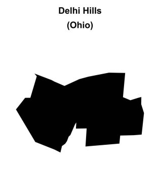 Delhi Hills (Ohio) boş ana hat haritası