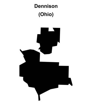 Dennison (Ohio) boş ana hat haritası