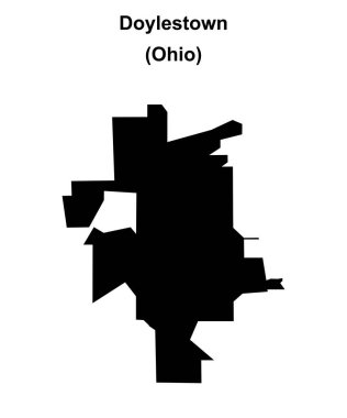 Doylestown (Ohio) boş ana hat haritası