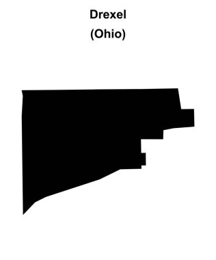 Drexel (Ohio) boş ana hat haritası