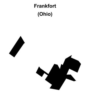 Frankfort (Ohio) boş ana hat haritası