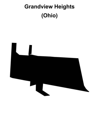 Grandview Tepeleri (Ohio) boş ana hat haritası