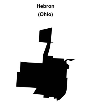 Hebron (Ohio) boş ana hat haritası