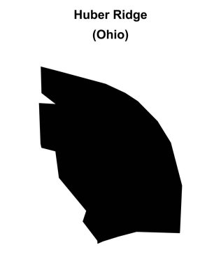 Huber Ridge (Ohio) boş ana hat haritası