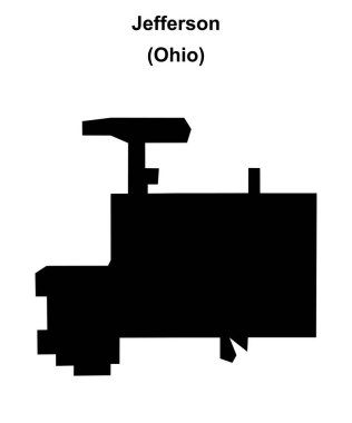 Jefferson (Ohio) boş ana hat haritası