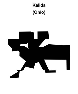 Kalida (Ohio) boş ana hat haritası