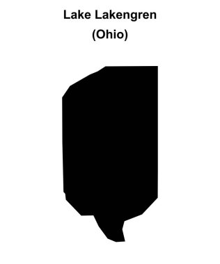 Lakengren Gölü (Ohio) boş ana hat haritası