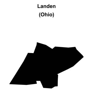 Landen (Ohio) boş ana hat haritası